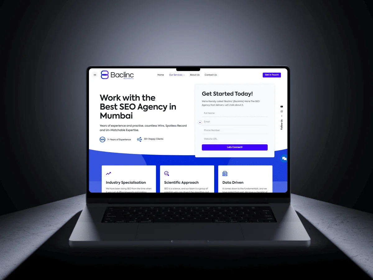 landing page and website designer mumbai
